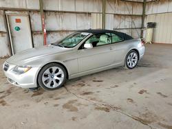 BMW 6 Series salvage cars for sale: 2005 BMW 645 ci Automatic