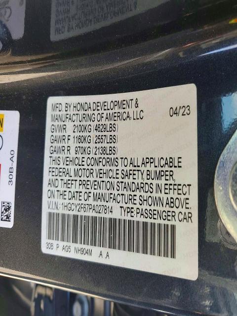 2023 Honda Accord Hybrid exl