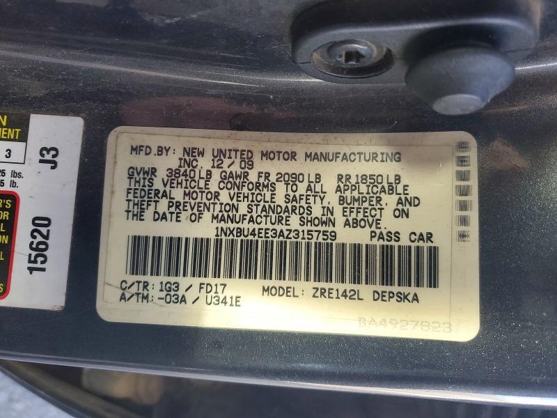 2010 Toyota Corolla Base