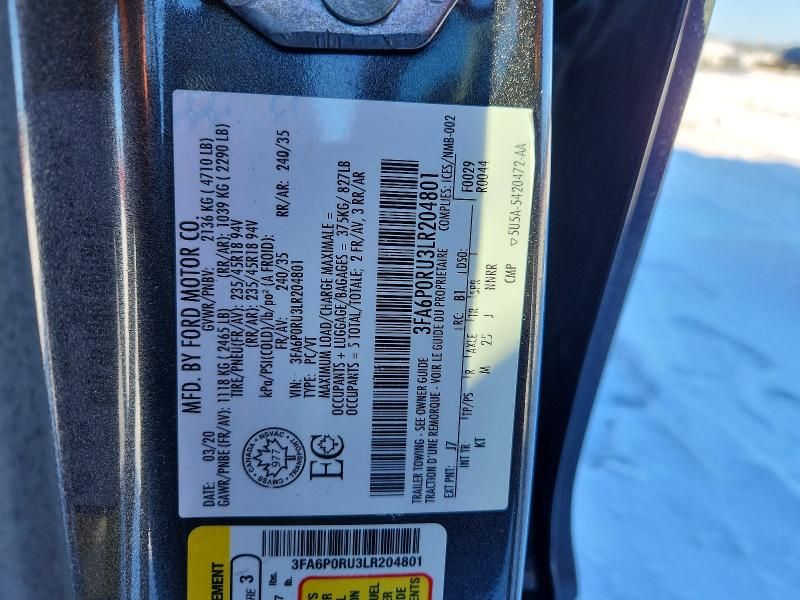 2020 Ford Fusion Titanium