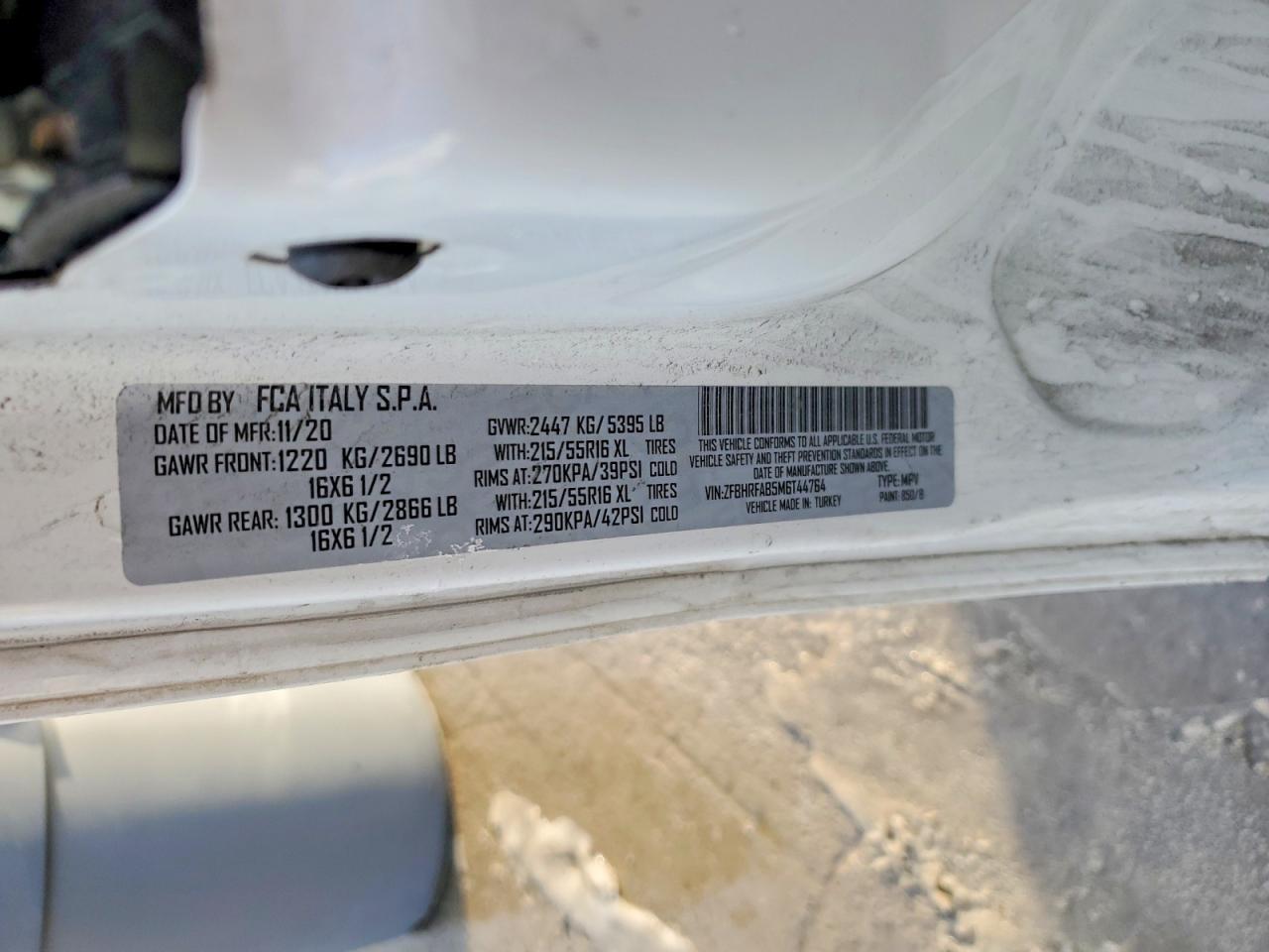 2021 Dodge RAM Promaster City Delivery Van
