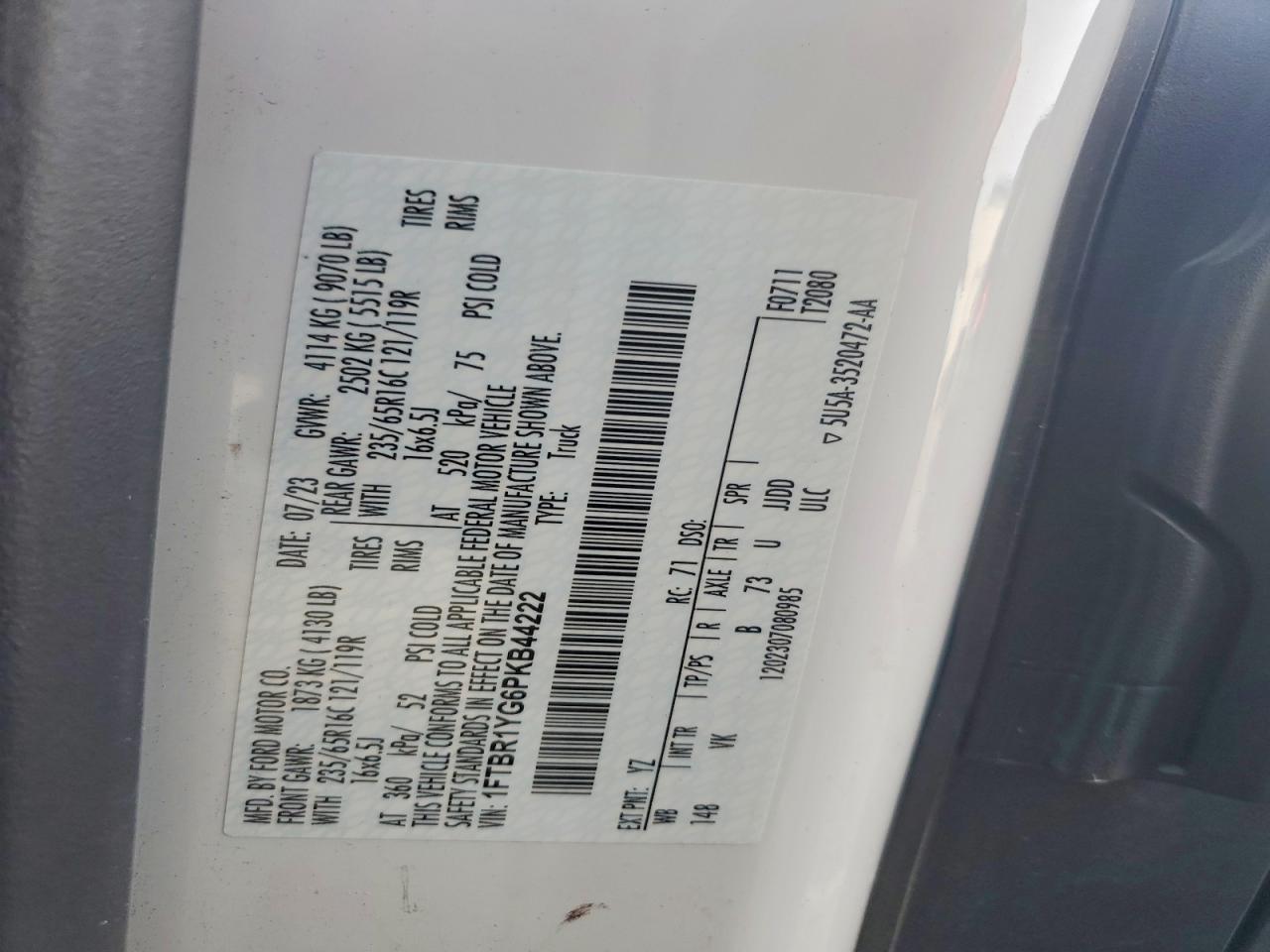 2023 Ford Transit T-250
