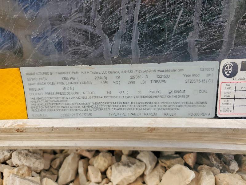 2013 H&H Fd-306 Enclosed Cargo Trailer