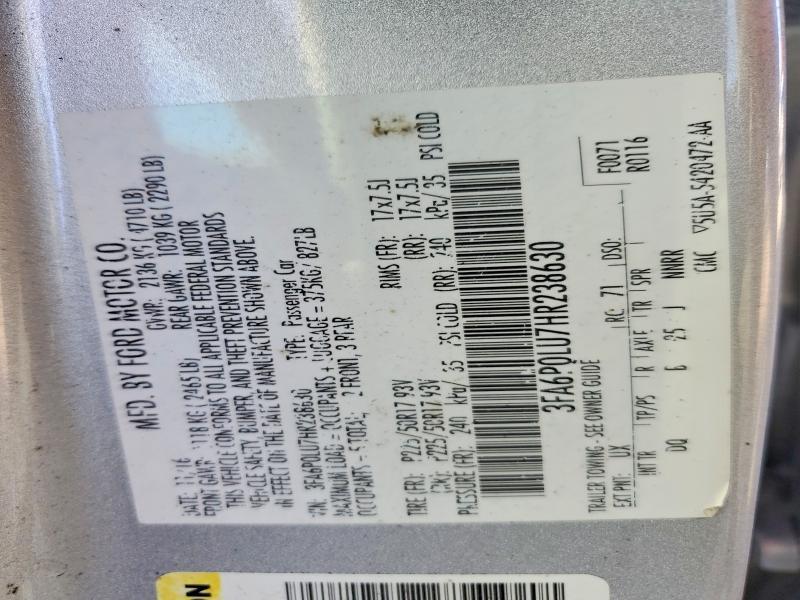 2017 Ford Fusion se Hybrid