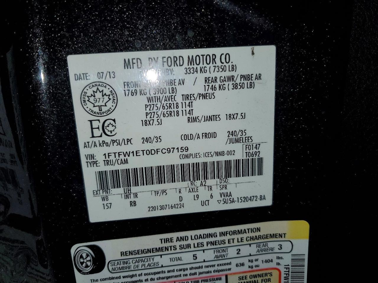 2013 Ford F150 Supercrew