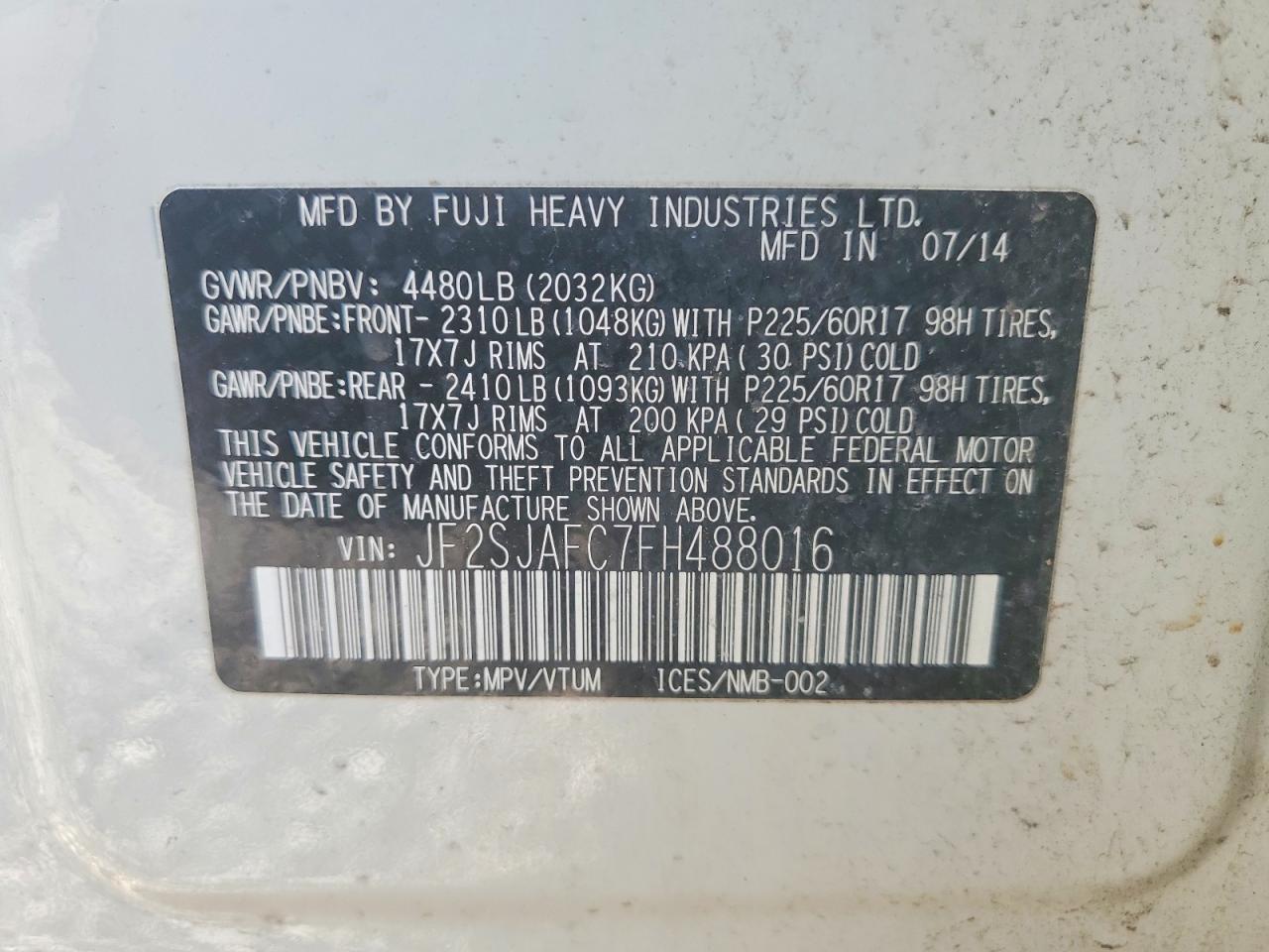 2015 Subaru Forester 2.5i Premium