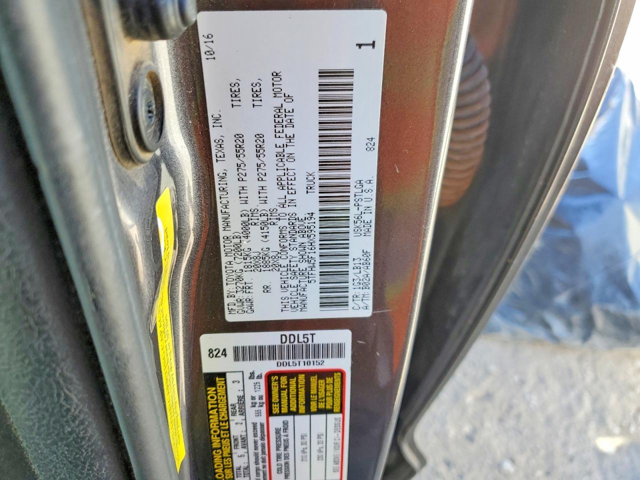 2017 Toyota Tundra Limited