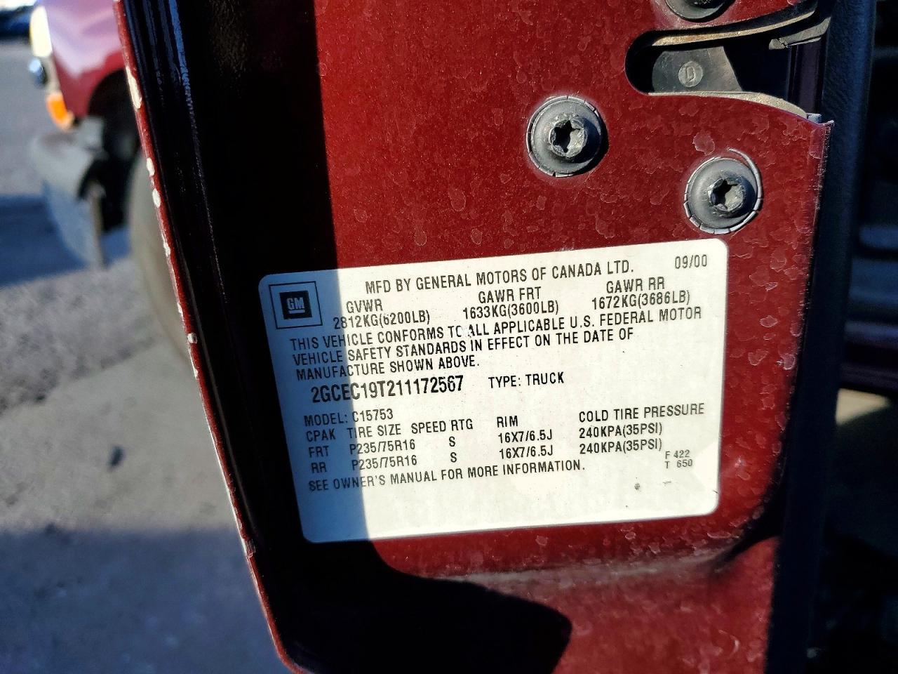 2001 Chevrolet Silverado C1500