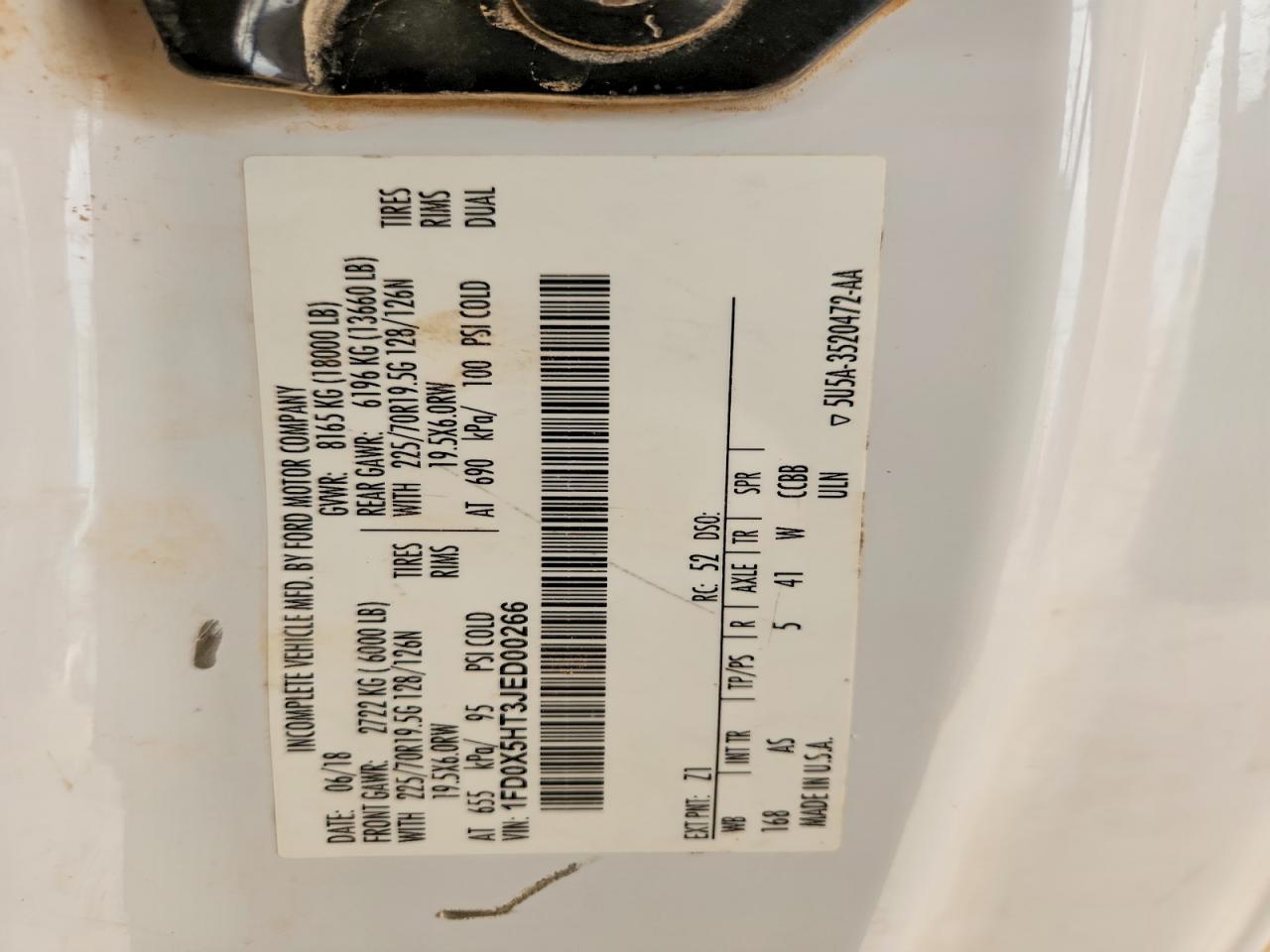 2018 Ford F550 Super Duty