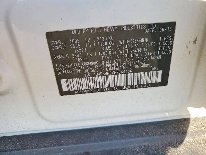 2015 Subaru Outback 2.5i Limited