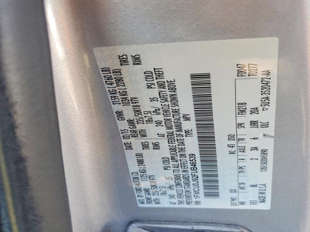2015 Ford Escape Titanium