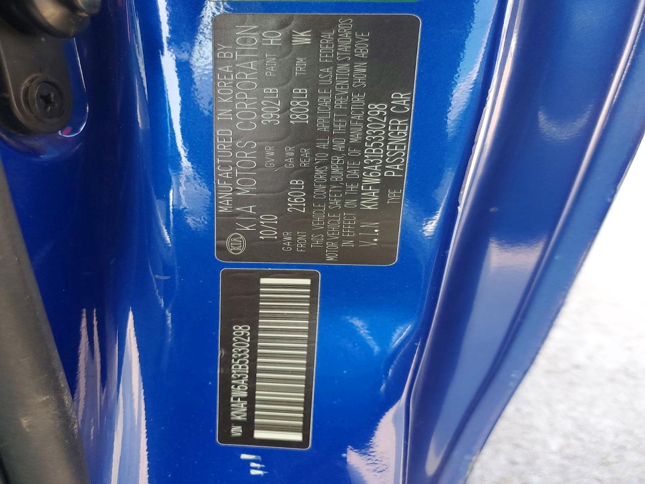 2011 KIA Forte sx
