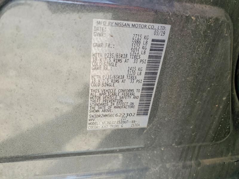 2019 Nissan Pathfinder s