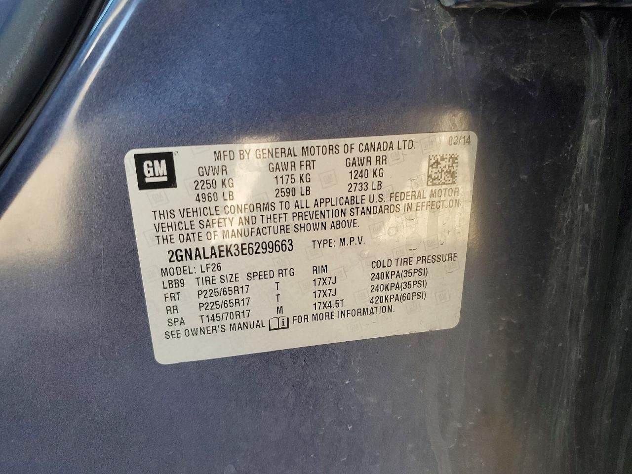 2014 Chevrolet Equinox ls