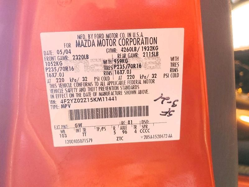 2005 Mazda Tribute i