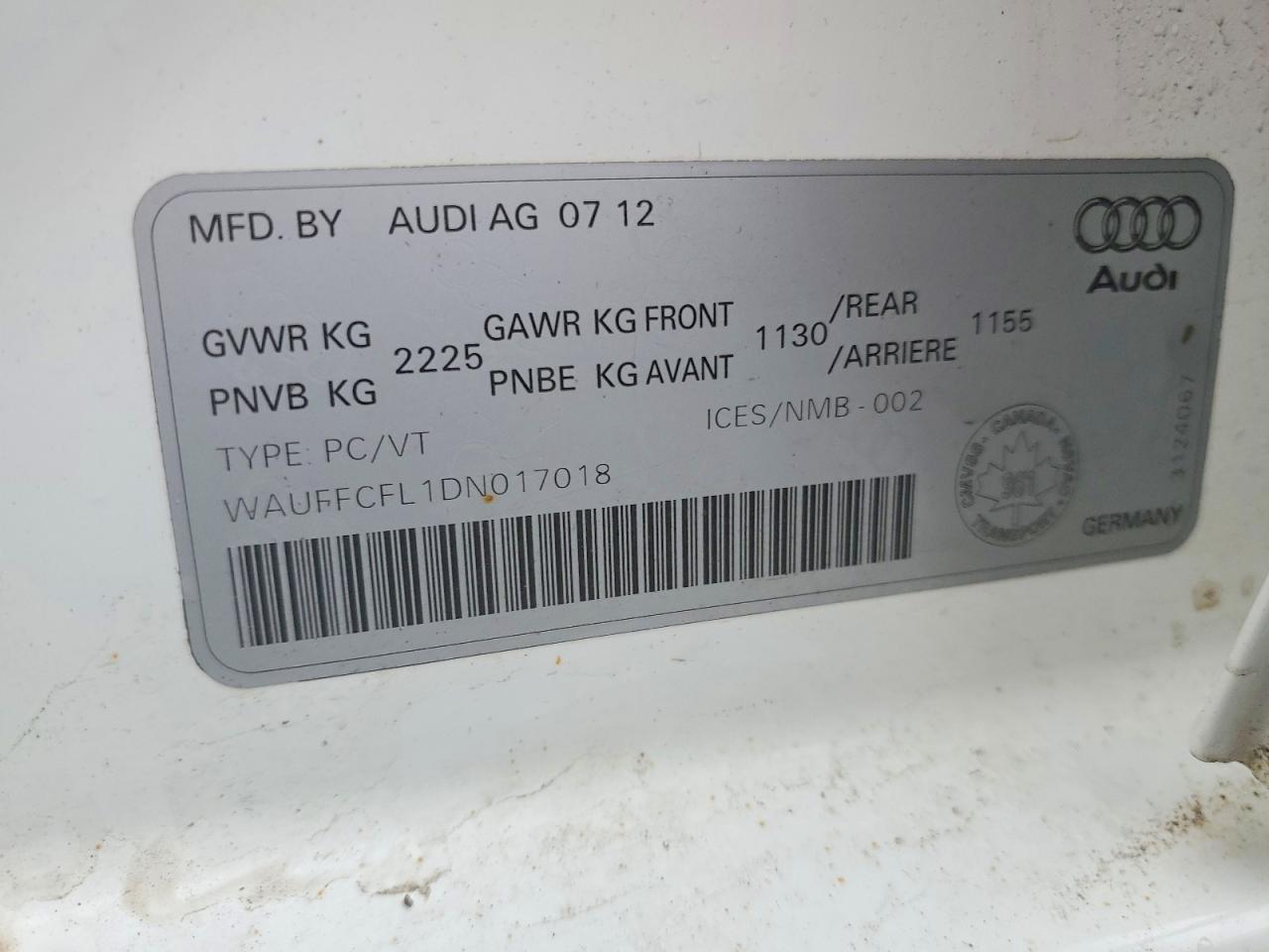 2013 Audi A4 Premium Plus