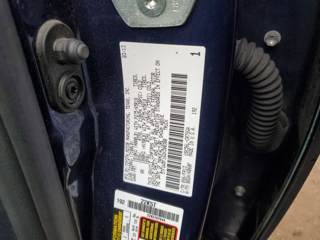2013 Toyota Tundra Double cab SR5