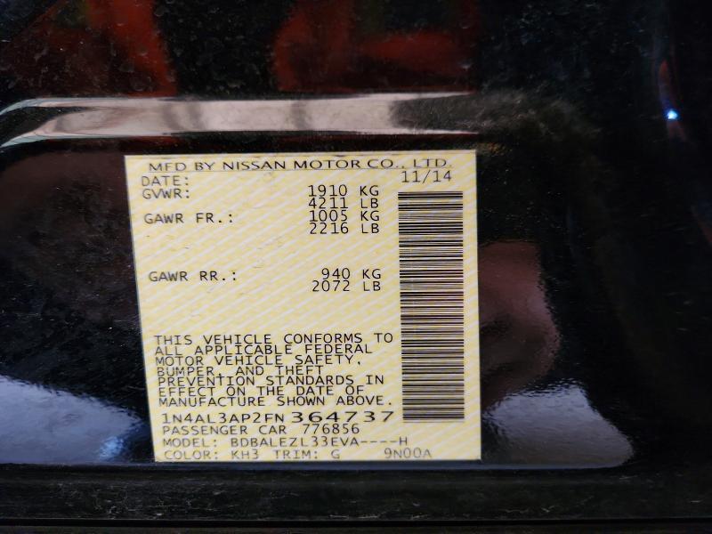 2015 Nissan Altima 2.5 s