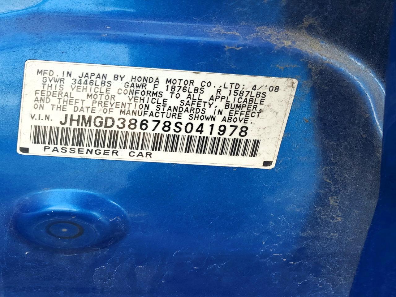 2008 Honda Fit Sport