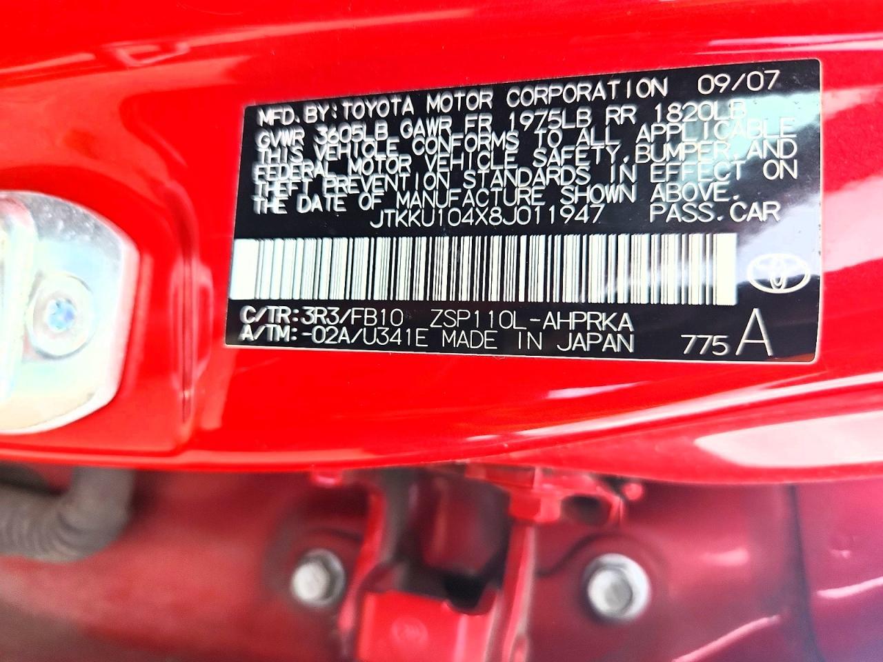 2008 Scion Xd Base