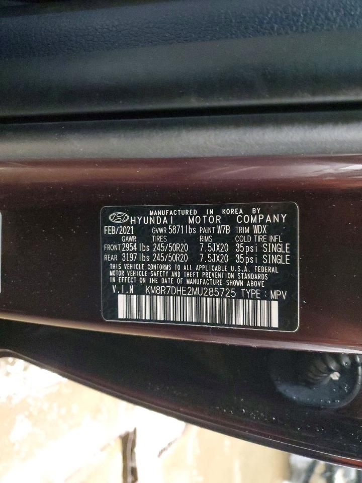 2021 Hyundai Palisade Calligraphy