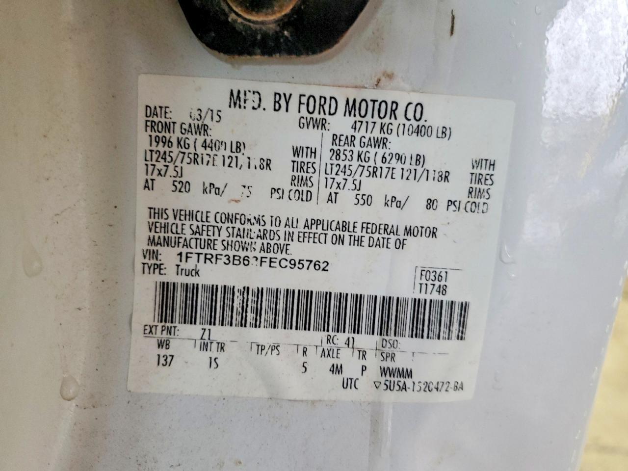 2015 Ford F350 Super Duty