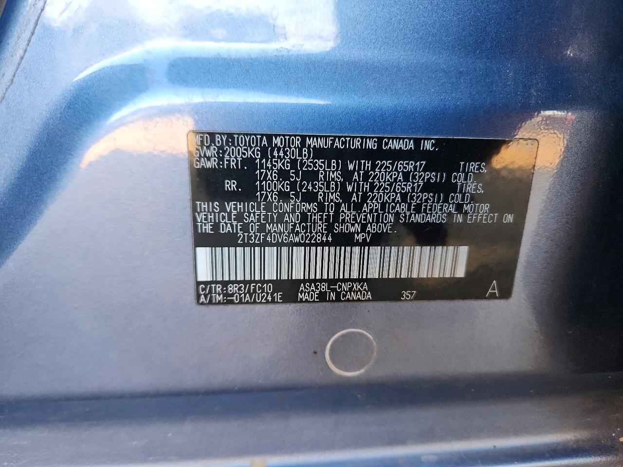 2010 Toyota Rav4 Base