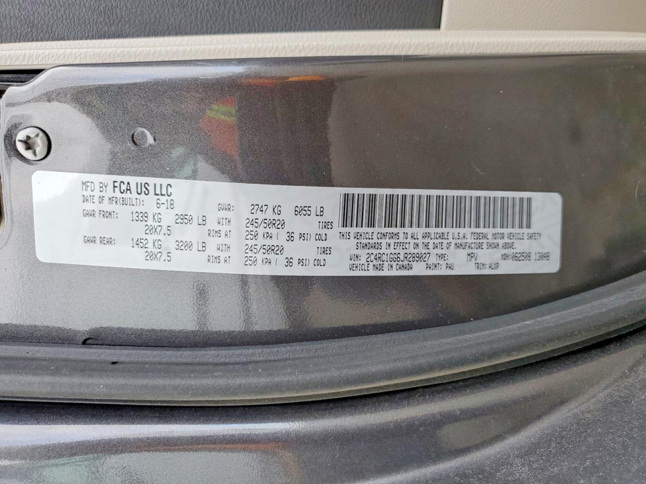 2018 Chrysler Pacifica Limited