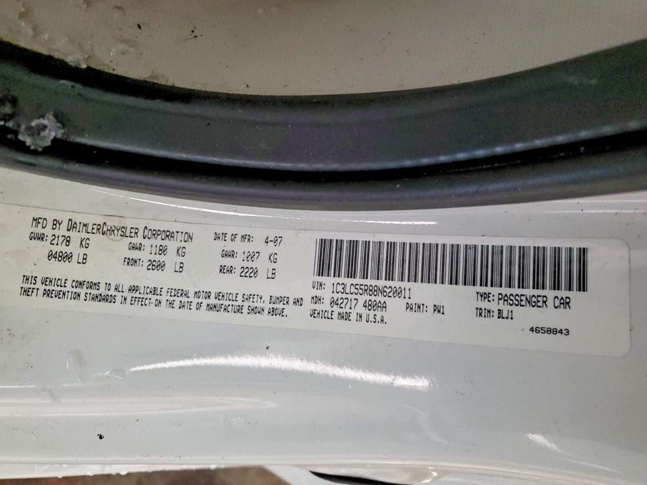 2008 Chrysler Sebring Touring