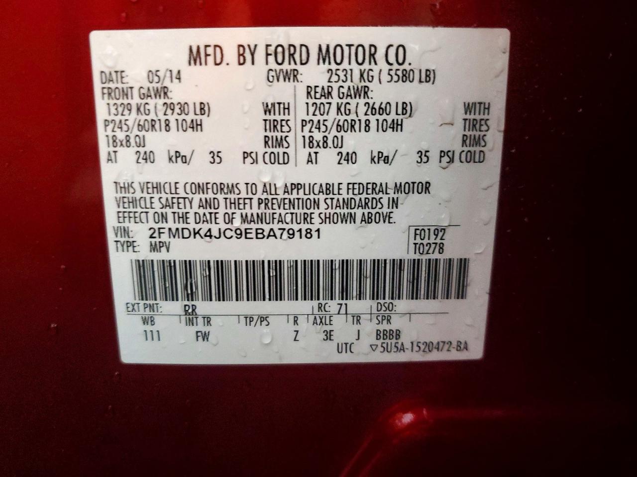 2014 Ford Edge sel
