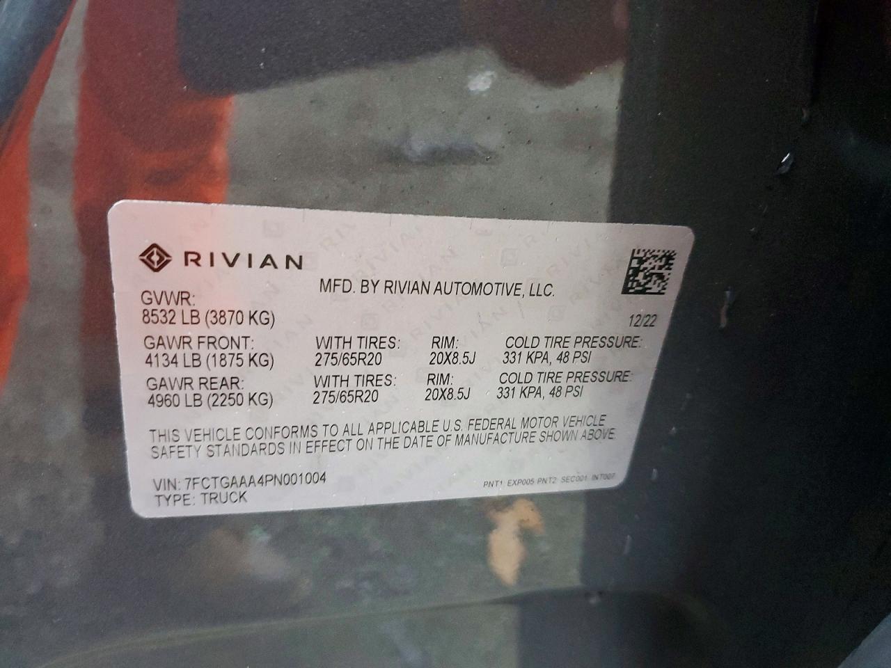 2023 Rivian R1T Adventure