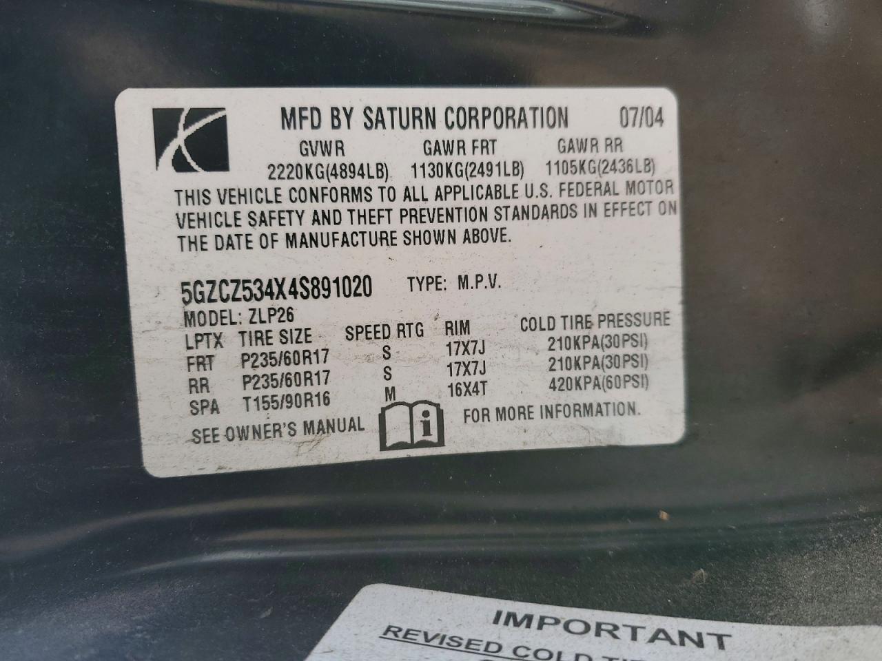 2004 Saturn Vue
