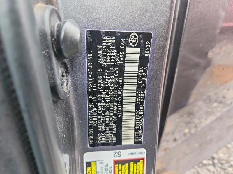 2018 Toyota Camry l