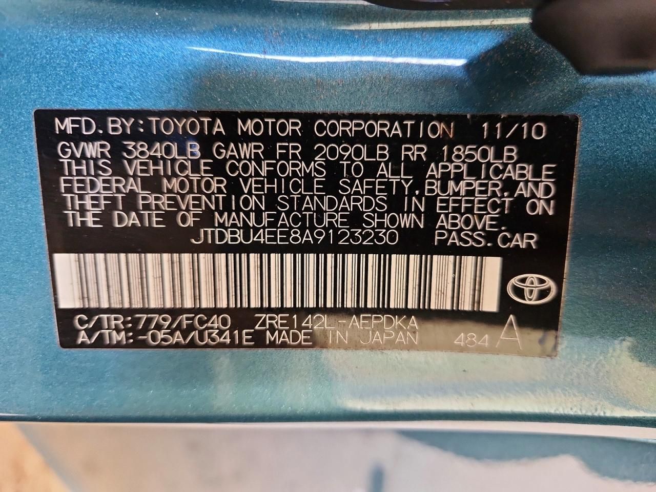 2010 Toyota Corolla Base