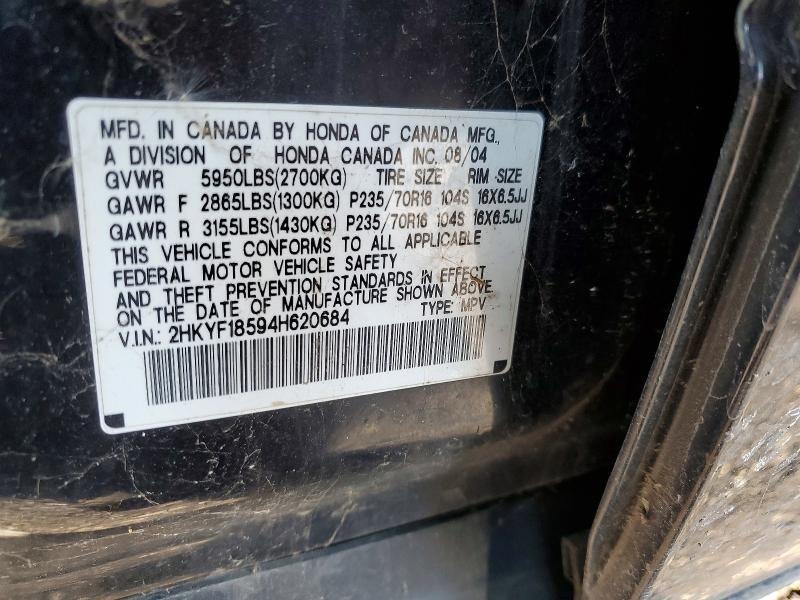 2004 Honda Pilot exl