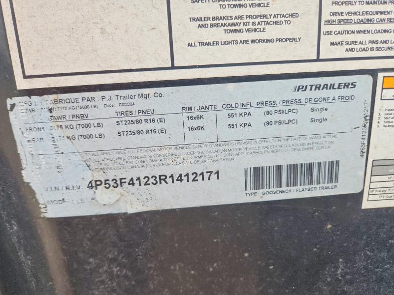 2024 PJ Equipment Trailer