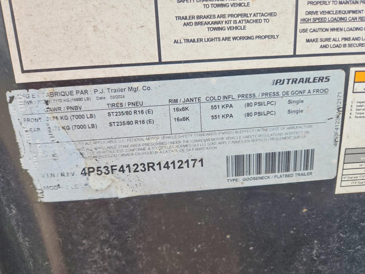 2024 PJ Equipment Trailer