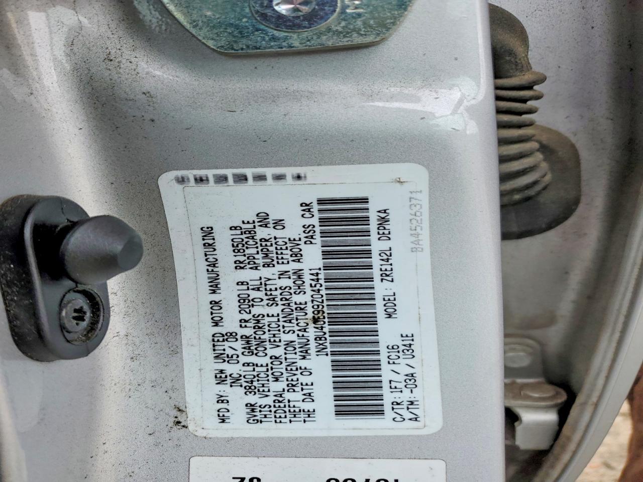 2009 Toyota Corolla Base