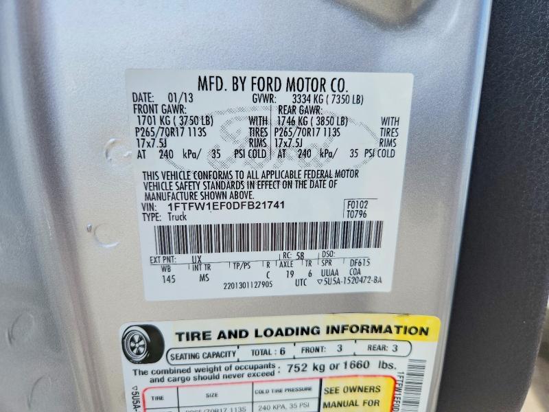 2013 Ford F150 Supercrew