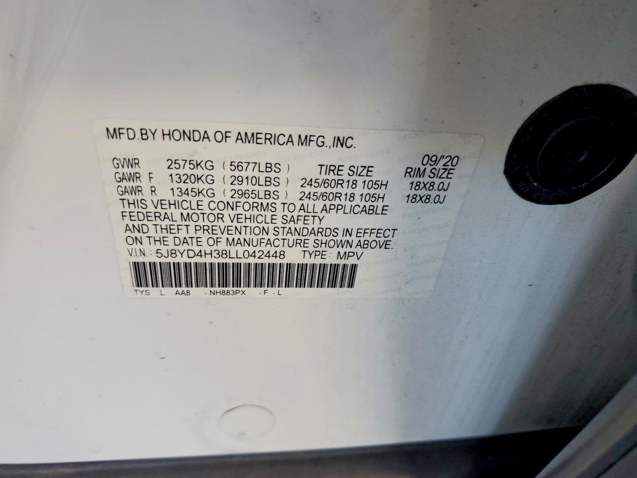 2020 Acura MDX