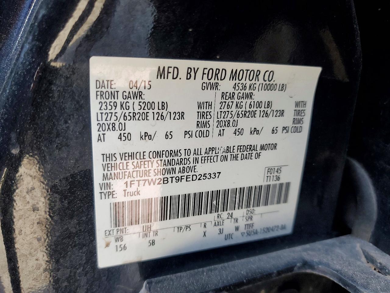 2015 Ford F250 Super Duty