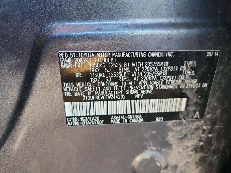 2015 Toyota Rav4 Limited