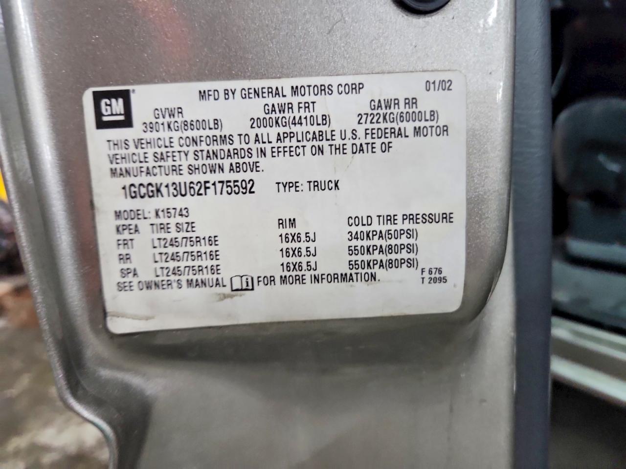2002 Chevrolet Silverado K1500 Heavy Duty