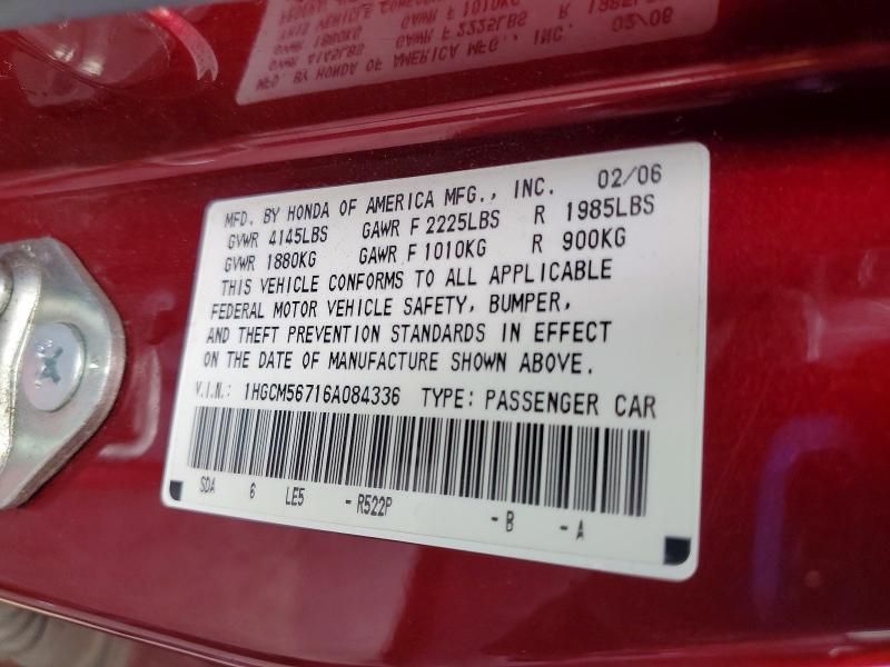 2006 Honda Accord ex