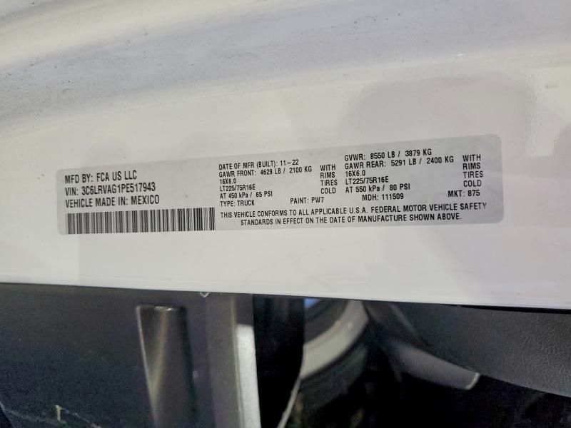 2023 Dodge Ram Promaster 1500 Utility / Service van