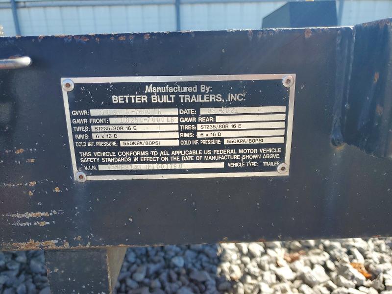 2021 Better Built Equipment Trailer