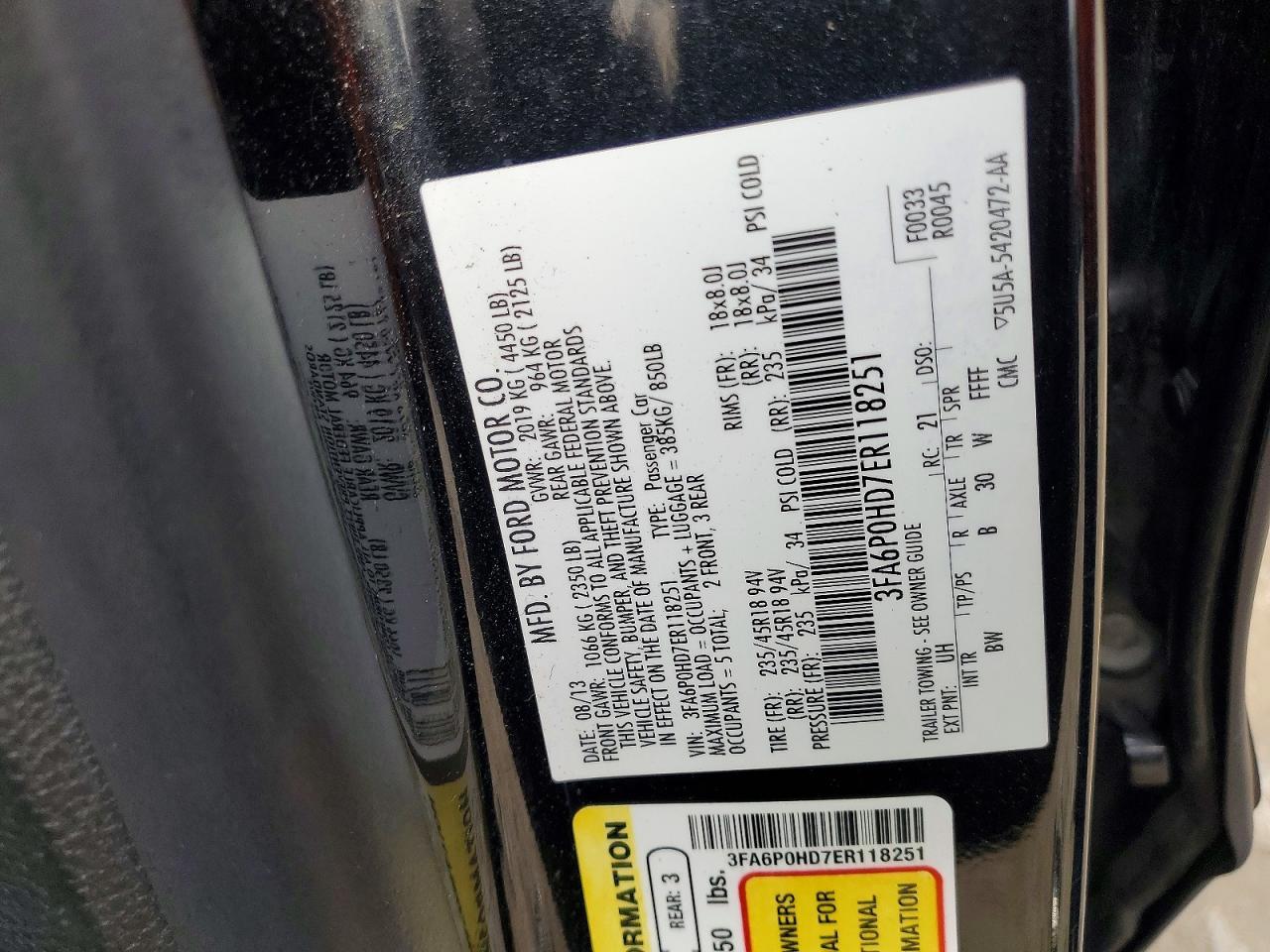 2014 Ford Fusion se