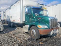 Salvage trucks for sale at Duryea, PA auction: 2018 Peterbilt 348 BOX Truck