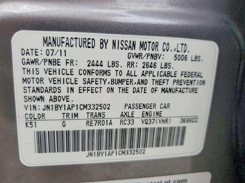 2012 Infiniti M37
