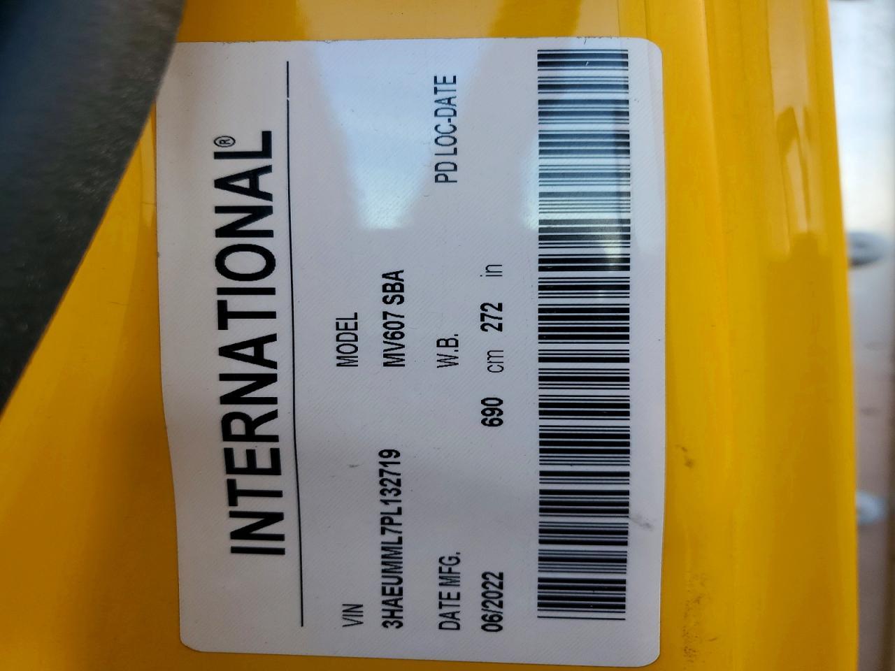 2023 International MV607 BOX Truck
